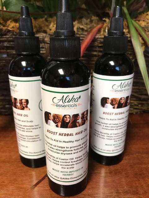 Boost Herbal Castor Oil (Get it Growing)/Bald Spots/Hair thinning/ Hair Growth