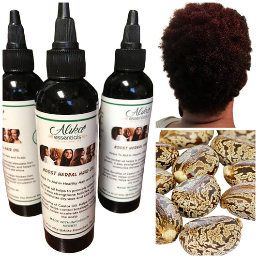 Boost Herbal Castor Oil (Get it Growing)/Bald Spots/Hair thinning/ Hair Growth